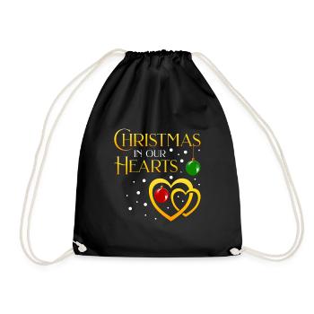 Christmas in my heart - Turnbeutel - Schwarz - Vorne