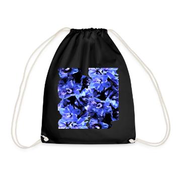 Jacinthe bleu - Sac de sport léger - noir - Devant