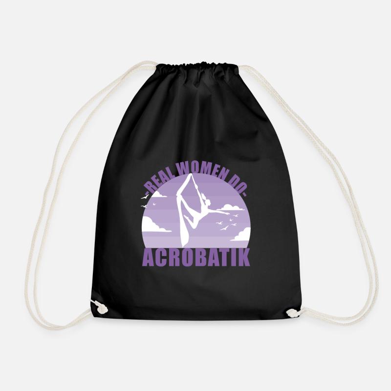 Akrobatik Luftakrobatik Acrobatik Sport Geschenk - Turnbeutel - Schwarz