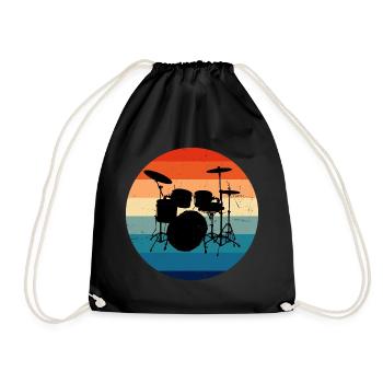 Percussionniste Batterie de batteur homme - Sac de sport léger - noir - Devant