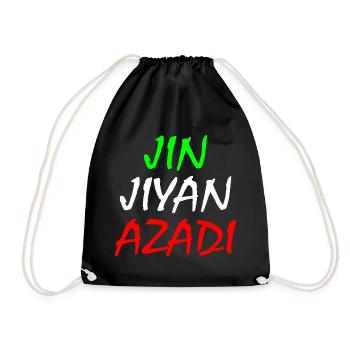 Women life freedom jin jiyan azadi - Sac de sport léger - noir - Devant