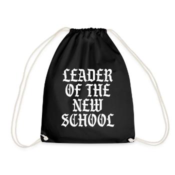 Leader of the New School - Drawstring Bag - black - Front