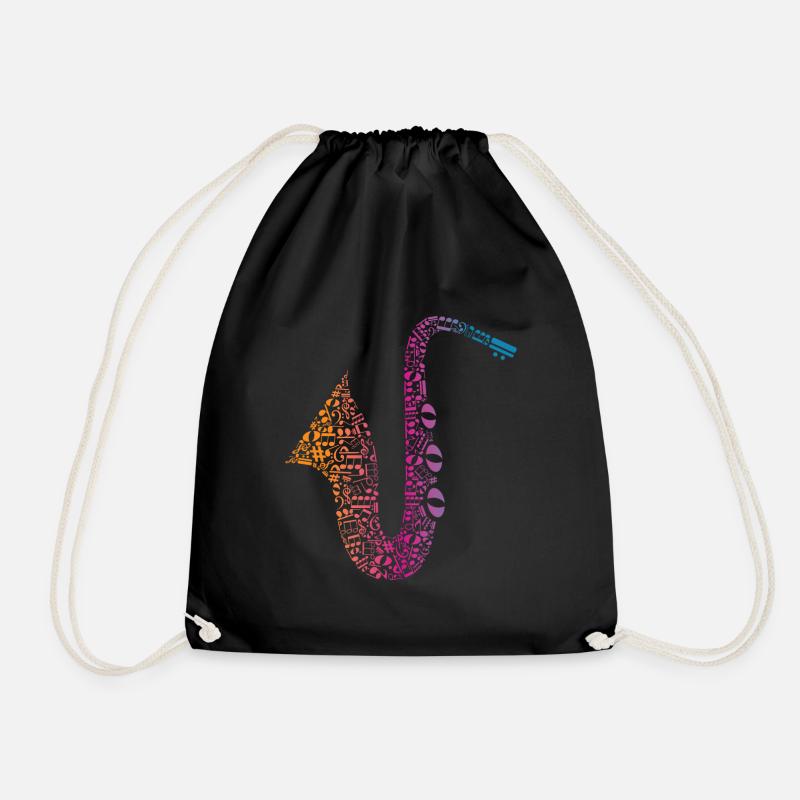 Jazz Saxophone - Turnbeutel - Schwarz