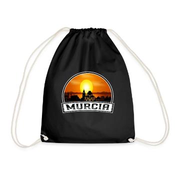 Murcie Espagne Skyline Vintage Sunset Travel Souveni - Sac de sport léger - noir - Devant