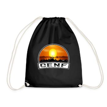 Genf Schweiz Skyline Vintage Sunset Travel Sou - Turnbeutel - Schwarz - Vorne