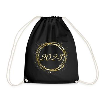 2023 - Drawstring Bag - black - Front