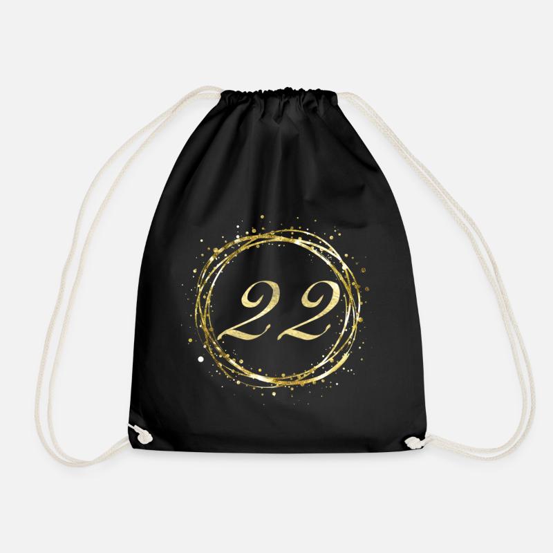 22 - Drawstring Bag - black
