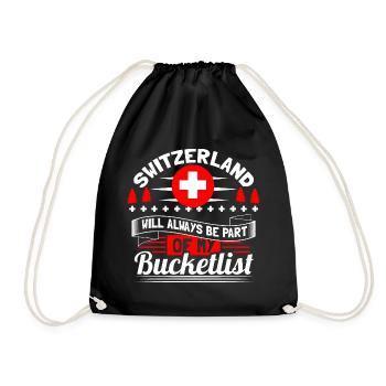 Suisse Etat neutre - Sac de sport léger - noir - Devant