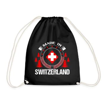 Suisse Drapeau Suisse Cadeau - Sac de sport léger - noir - Devant