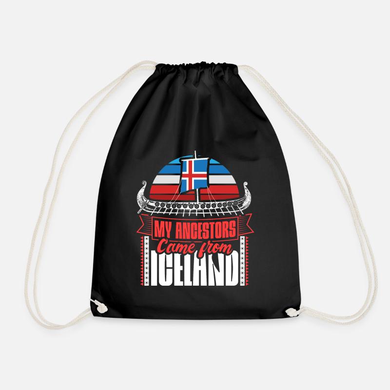 État d’Islande - Sac de sport léger - noir