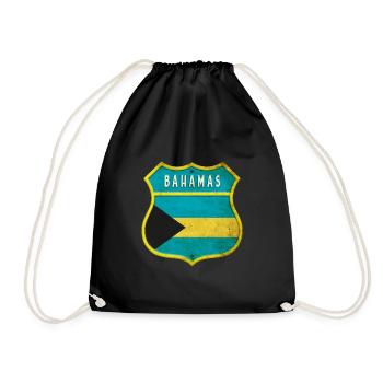 Design du drapeau des Bahamas - Sac de sport léger - noir - Devant