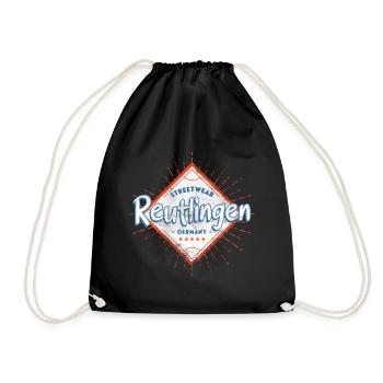 Reutlingen Germany City Skyline Home Love - Drawstring Bag - black - Front