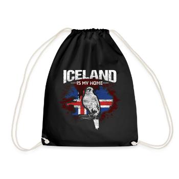 Iceland Viking origin - Drawstring Bag - black - Front