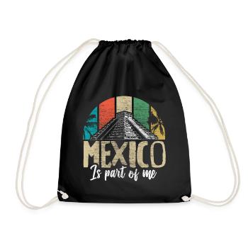 Cadeau du drapeau mexicain du Mexique - Sac de sport léger - noir - Devant