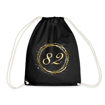 82 - Drawstring Bag - black - Front