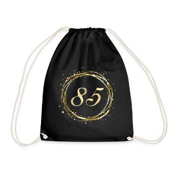 85 - Drawstring Bag - black - Front