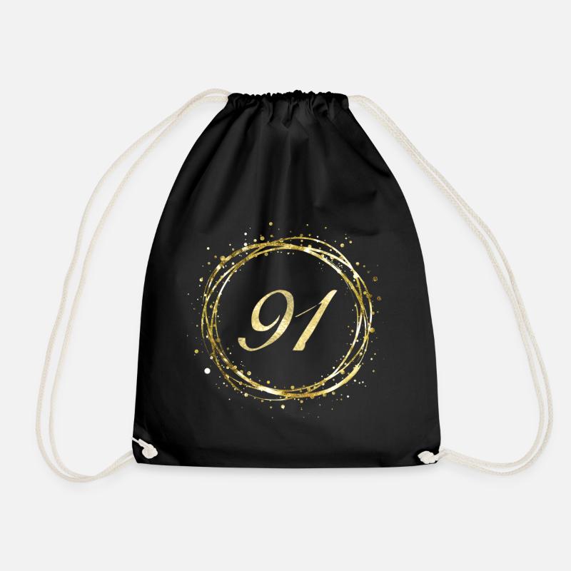 91 - Drawstring Bag - black