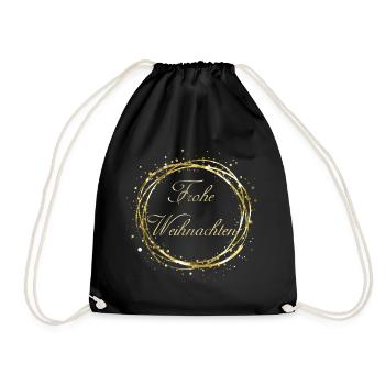 Merry Christmas - Drawstring Bag - black - Front