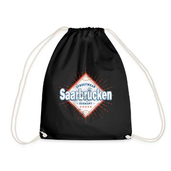 Sarrebruck Allemagne Ville Skyline Home Love - Sac de sport léger - noir - Devant