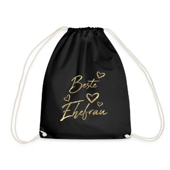 Best Wife - Drawstring Bag - black - Front