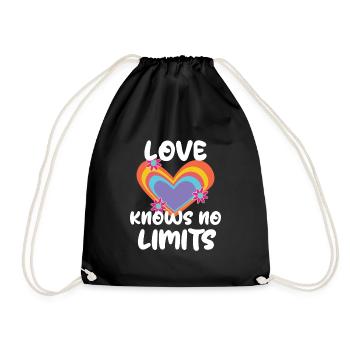 Egalité Amour Coeur Relation Lgbt - Sac de sport léger - noir - Devant