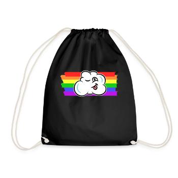 Arc-en-ciel Droits des homosexuels LGBT transgenres - Sac de sport léger - noir - Devant