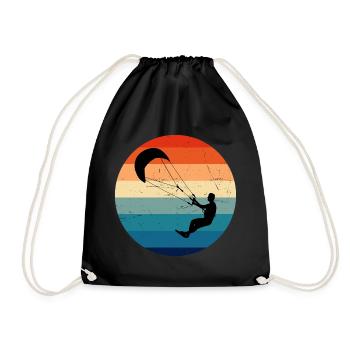 Kitesurf Kite Kitesurfer Kitesurfing Kitesurfen - Sac de sport léger - noir - Devant
