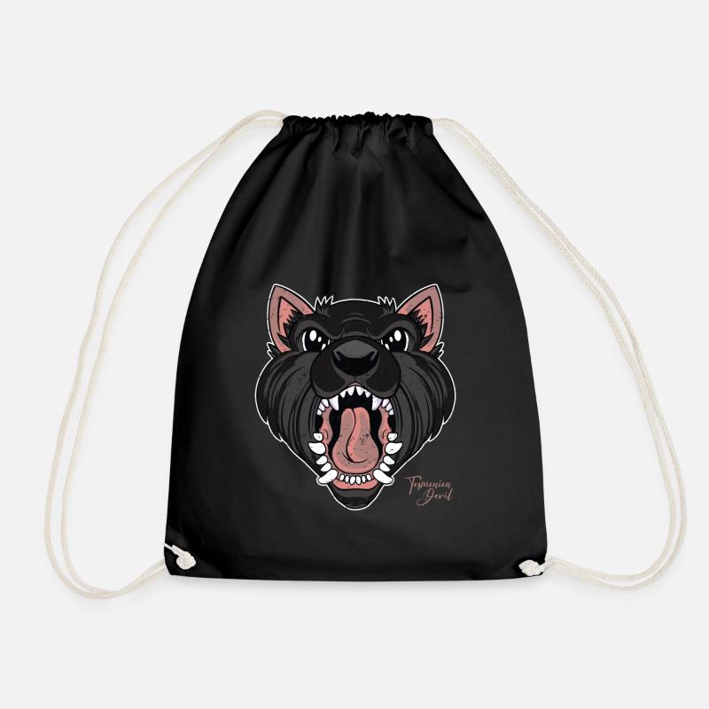 Tasmanian Devil - Turnbeutel - Schwarz