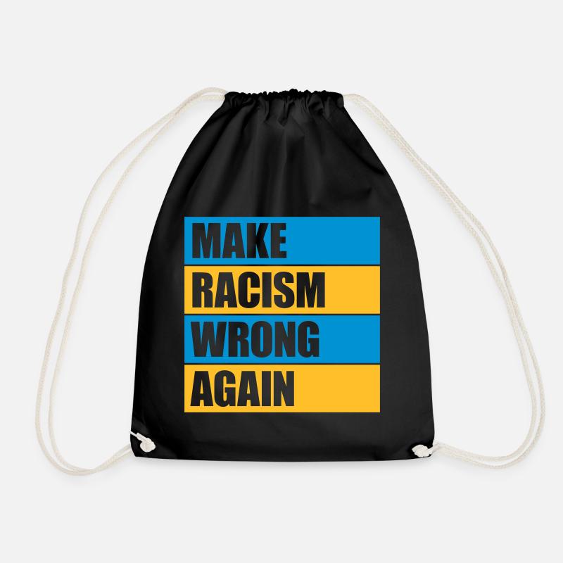 make racism wrong again - Turnbeutel - Schwarz