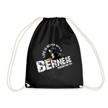 Berner Sennenhund - Turnbeutel - Schwarz - Vorne