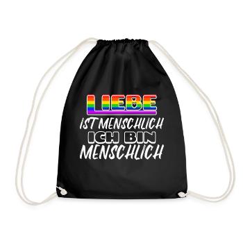 Beziehung Sexualität Lgbt Statement Liebe Homo - Turnbeutel - Schwarz - Vorne