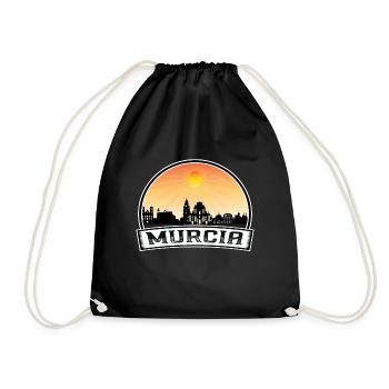 Murcie Espagne Skyline Vintage Sunset Travel Souveni - Sac de sport léger - noir - Devant