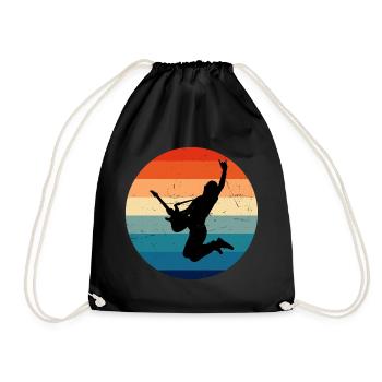 dames guitare électronique guitare acoustique guitare acoustique - Sac de sport léger - noir - Devant