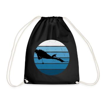 Plongeur Plongeur Plongeur Plongée sous-marine - Sac de sport léger - noir - Devant