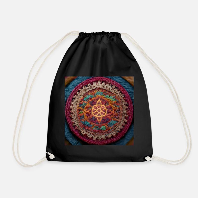 Boho Mandala Résumé - Sac de sport léger - noir