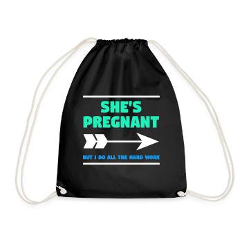 Parents Papa Déclaration Bébé Enceinte Bonheur Famille - Sac de sport léger - noir - Devant