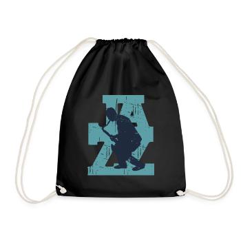 Jazz Saxophone Retro - Turnbeutel - Schwarz - Vorne