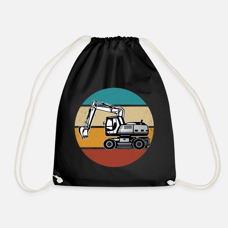 Bagger - Turnbeutel - Schwarz