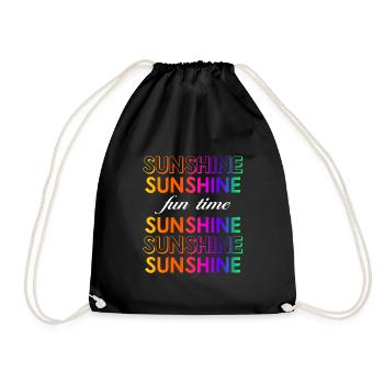 Soleil - Sac de sport léger - noir - Devant