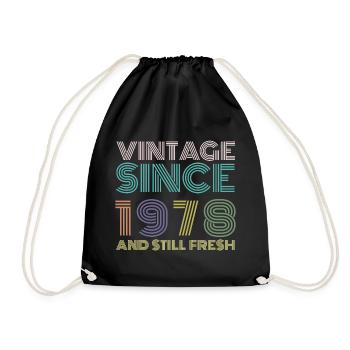 Millésime 1978 - Sac de sport léger - noir - Devant
