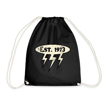 Est. 1973 Vintage - Turnbeutel - Schwarz - Vorne