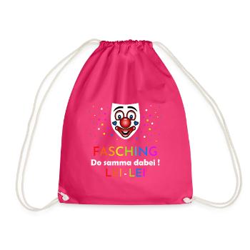 Fasching Do samma dabei - Turnbeutel - Fuchsia - Vorne