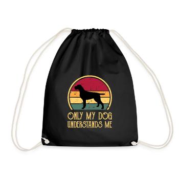 Cesky Fousek Dog Lover Silhouette Vintage Sunset - Sac de sport léger - noir - Devant