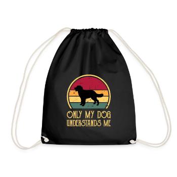 Hovawart Dog Lover Silhouette Vintage Sunset - Sac de sport léger - noir - Devant