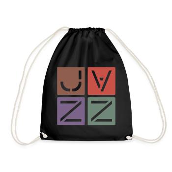 Jazz Vintage - Turnbeutel - Schwarz - Vorne