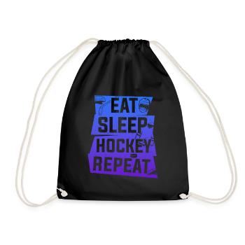 Manger dormir Hockey Répéter - Sac de sport léger - noir - Devant