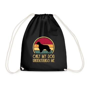Welsh Springer Spaniel Dog Silhouette Retro Sunset - Sac de sport léger - noir - Devant
