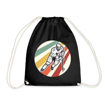 Eishockey - Drawstring Bag - black - Front