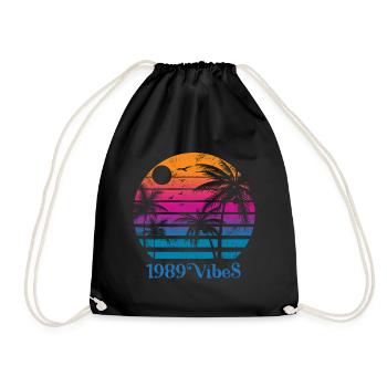 Millésime 1989 - Sac de sport léger - noir - Devant