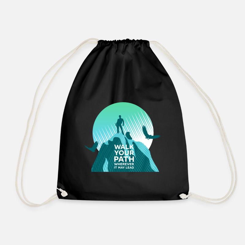 Marchez votre chemin - Sac de sport léger - noir